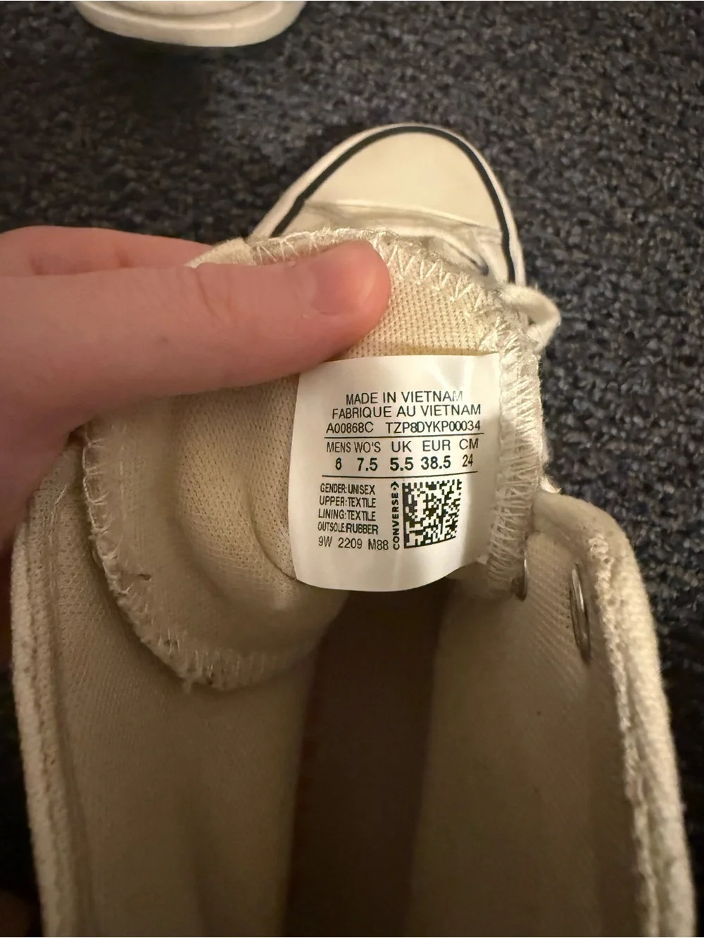 Converse Cream High-Top Platform Sneakers